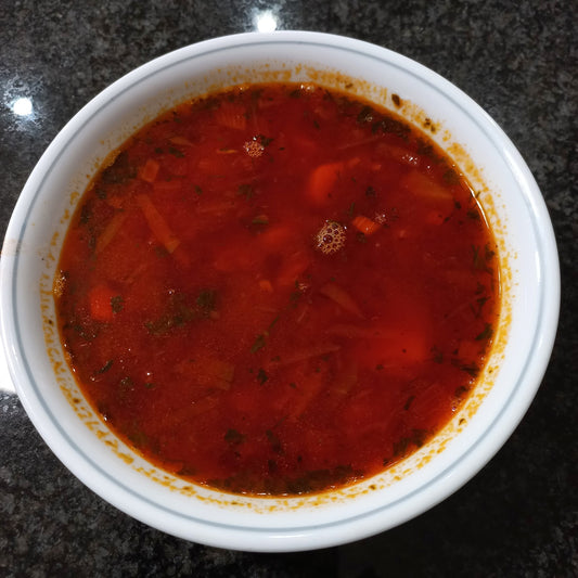Ukrainian red borsch (with meat)