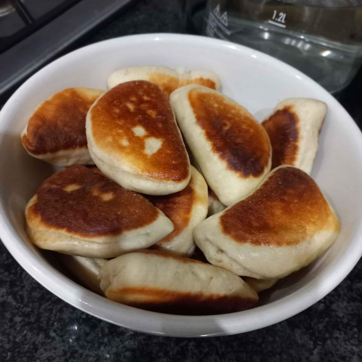 Pies (patties) fried in oil