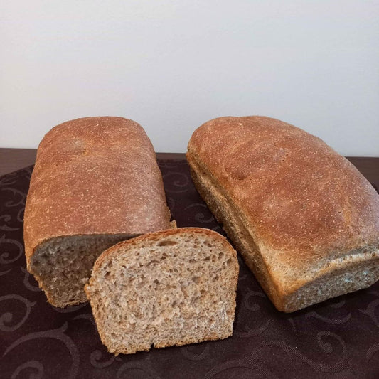 Homemade whole grain bread or white bread (large)